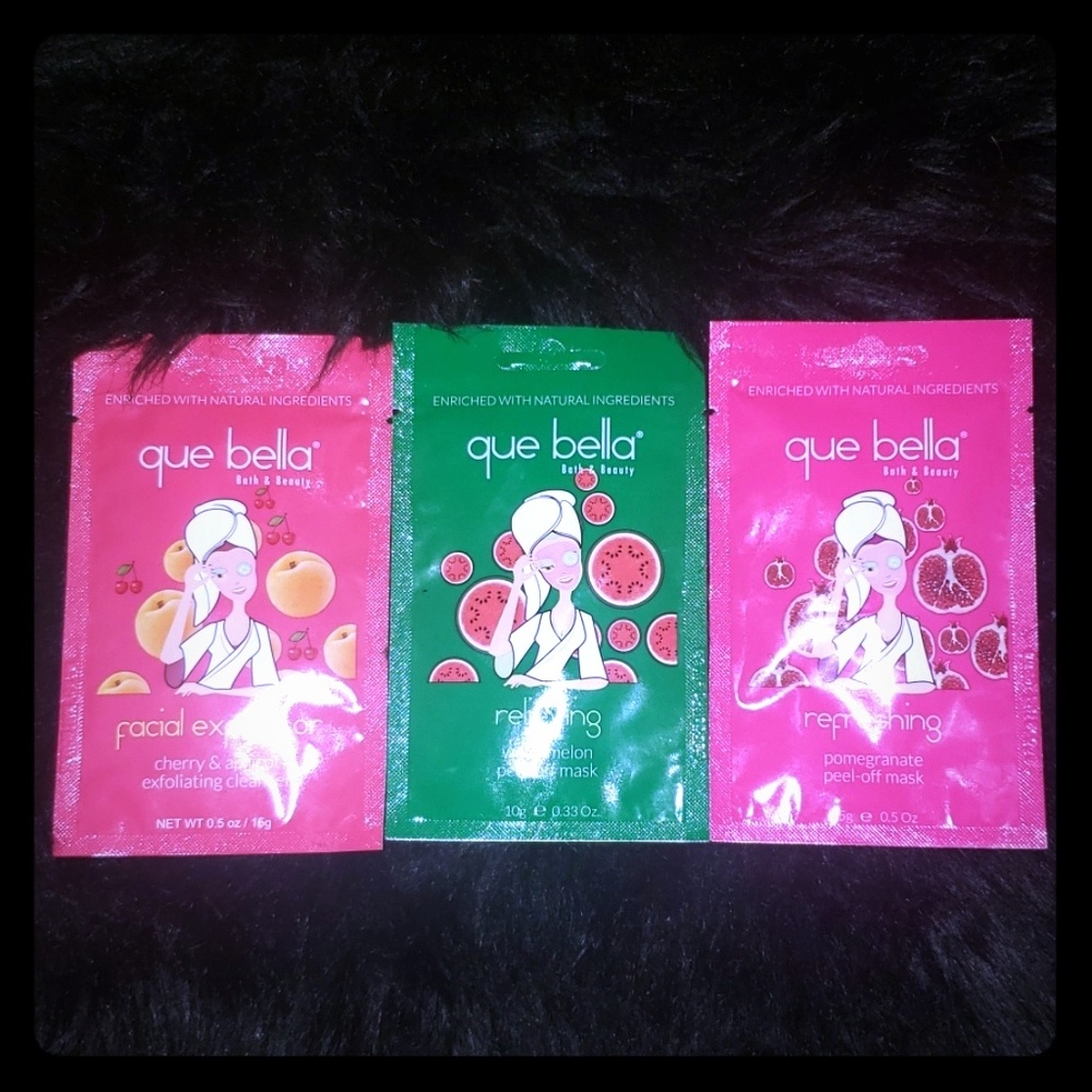 Que Bella bundle of two peel-off masks & cleanser